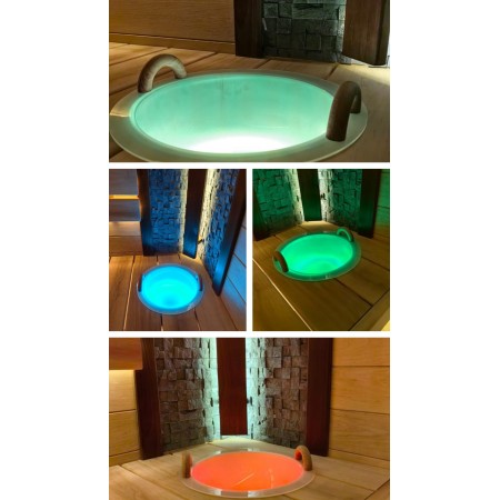 Шайка с RGB подсветкой для бани и сауны
